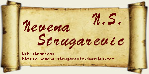 Nevena Strugarević vizit kartica